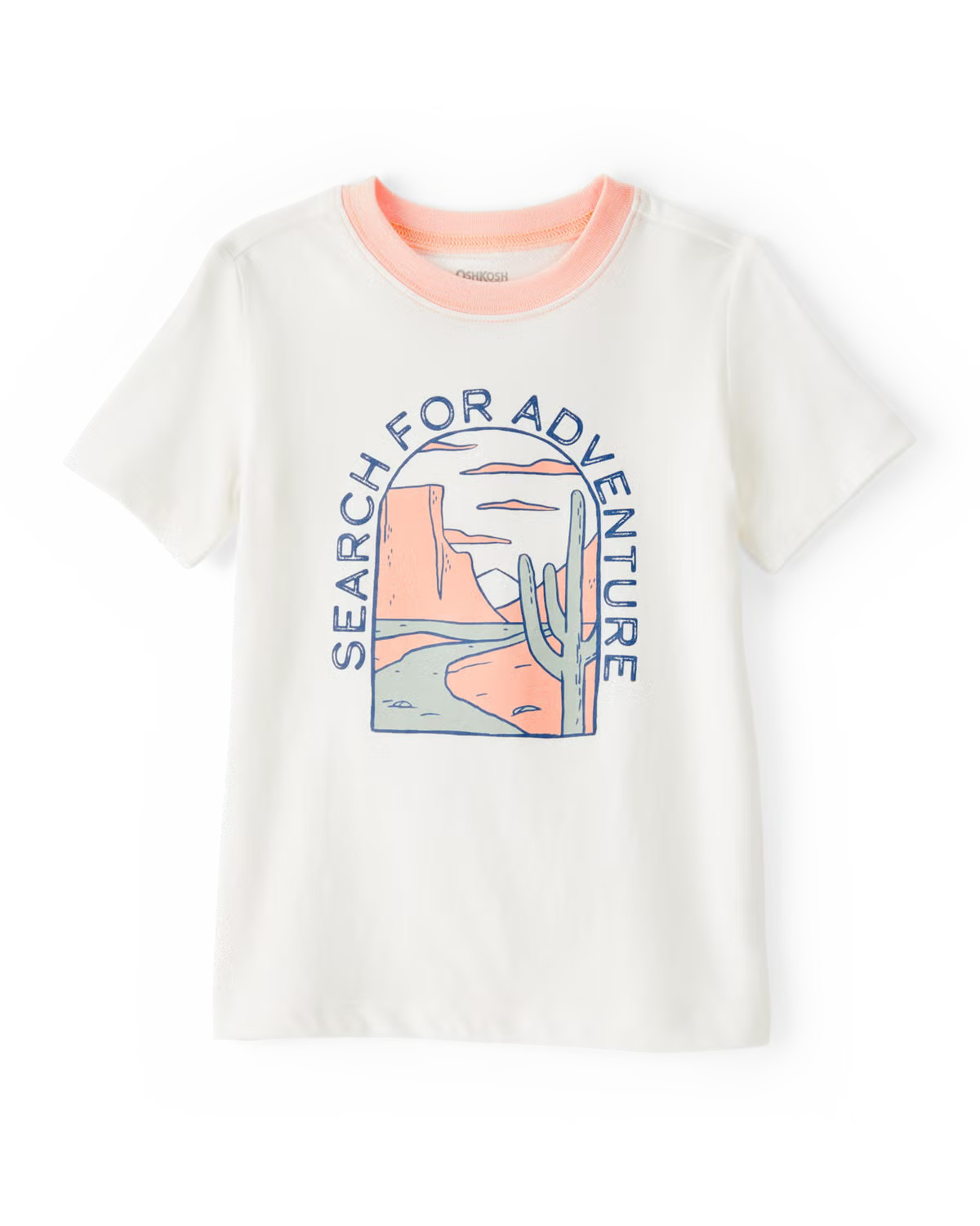 Toddler Adventure Short-Sleeve Graphic Tee - Cream - OshKosh | Carter's | Carter's Inc