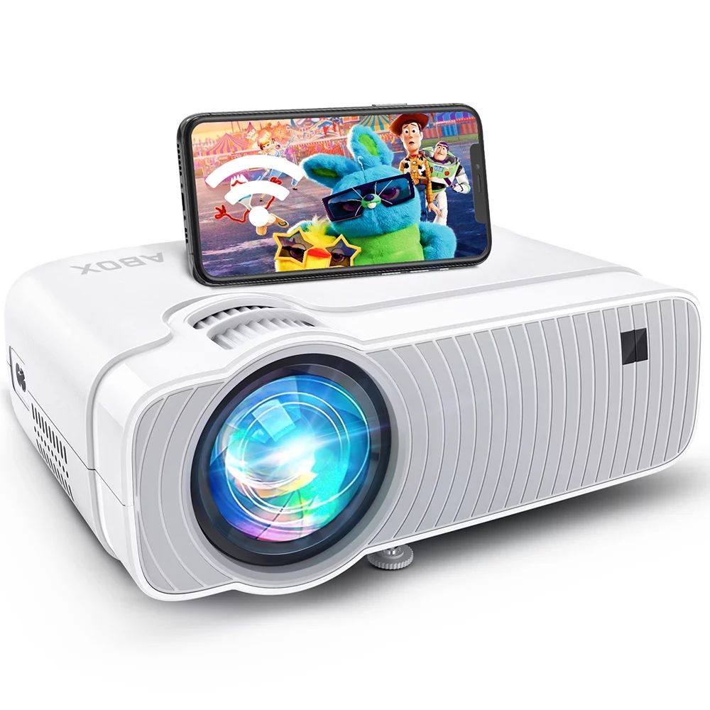 ABOX WiFi Portable Mini Projector, HD 720P Supported for Immersive Home Theater Movie Projector, ... | Walmart (US)
