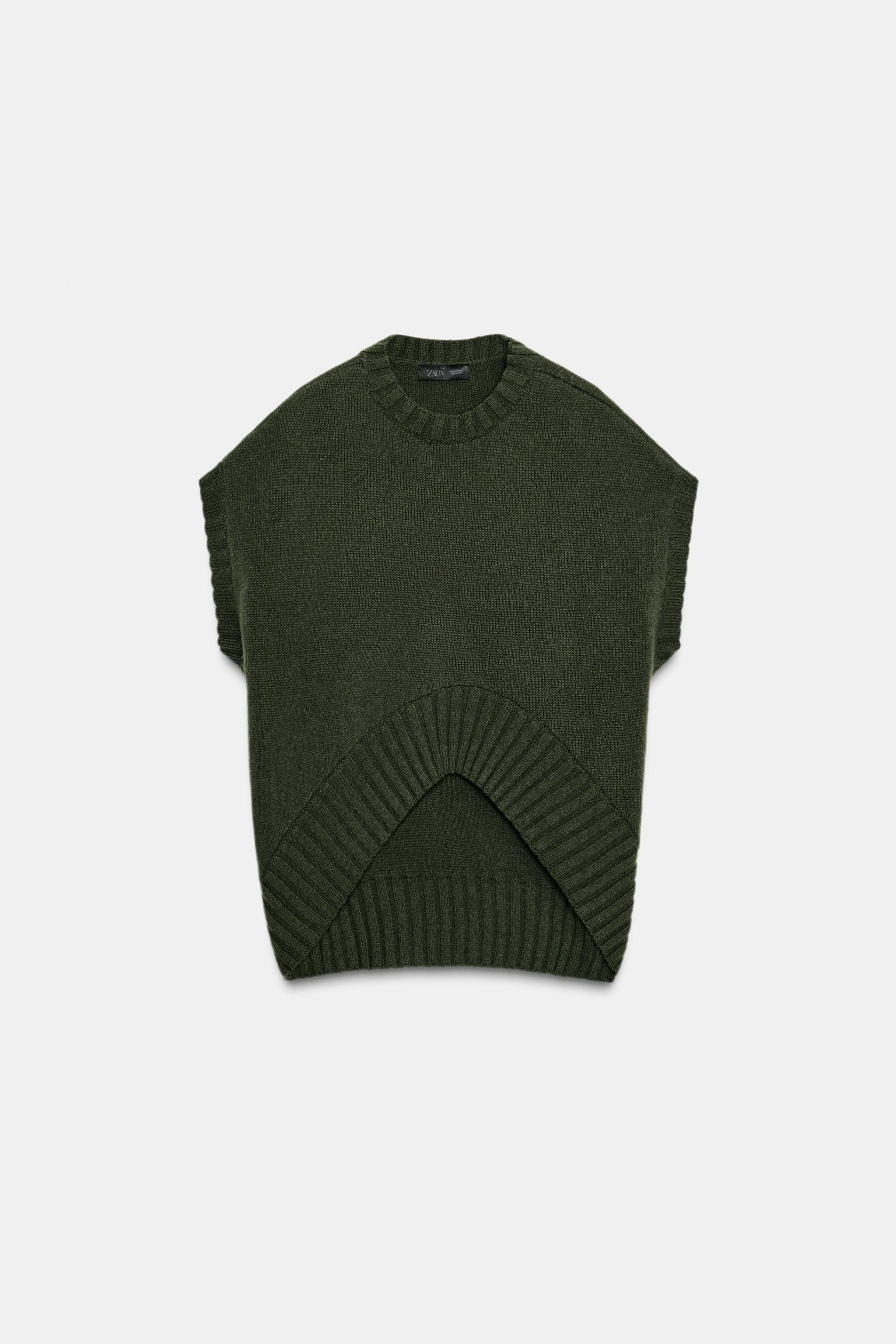 OVERSIZED WOOL WAISTCOAT WITH ASYMMETRIC HEM | Zara UK