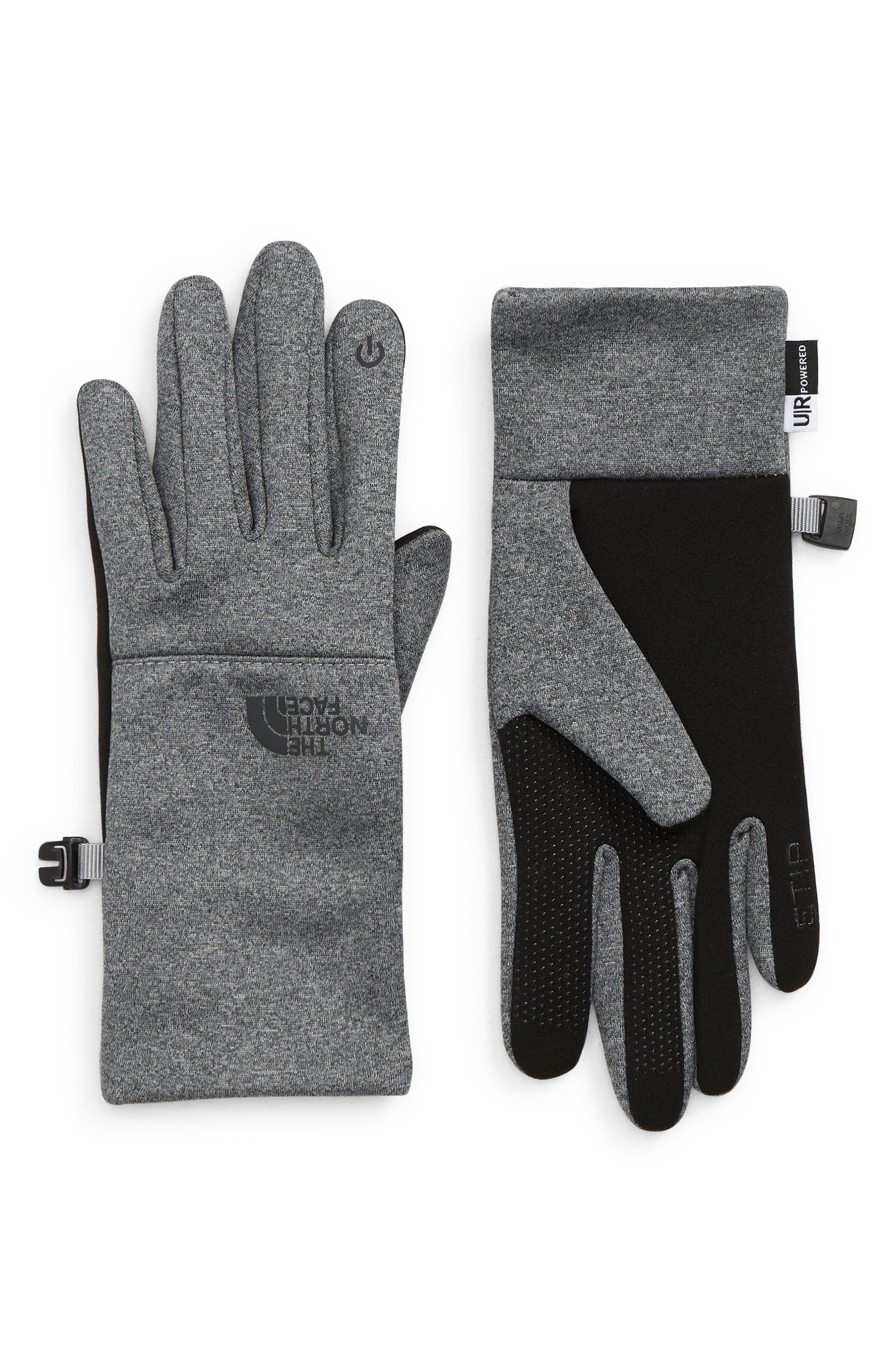 The North Face Etip Gloves in Tnf Grey at Nordstrom, Size Large | Nordstrom