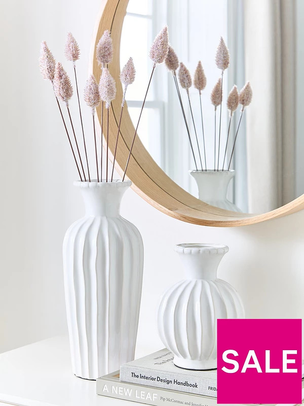 The Very Collection Set of 2 Faye Vases | Very (UK)