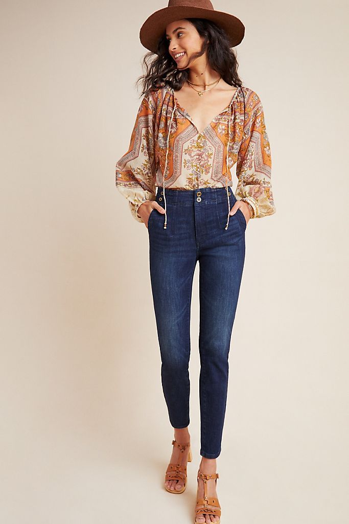 Pilcro Ultra High-Rise Skinny Jeans | Anthropologie (US)