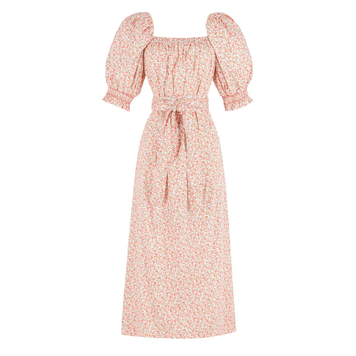 Women's Bonjour Dress - Peach Floral | Dondolo