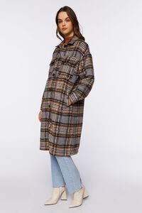 Plaid Buttoned Duster Jacket | Forever 21 (US)