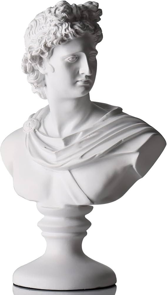 XMGZQ 11.8" Greek Statue of David,Classic Roman Bust for Apollo,Large Greek Mythology Sculpture f... | Amazon (US)