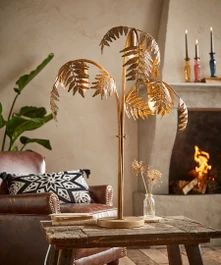Extravagant Palm Leaf Table Lamp | Joe Browns