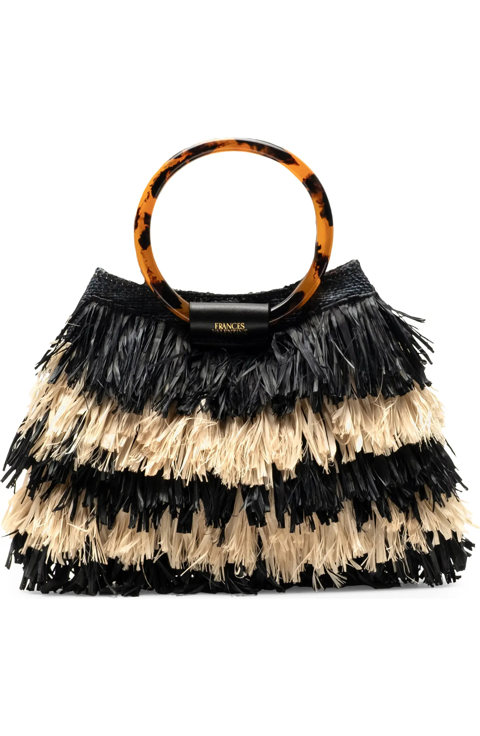 Shaggy Tiered Raffia Fringe Tote | Nordstrom