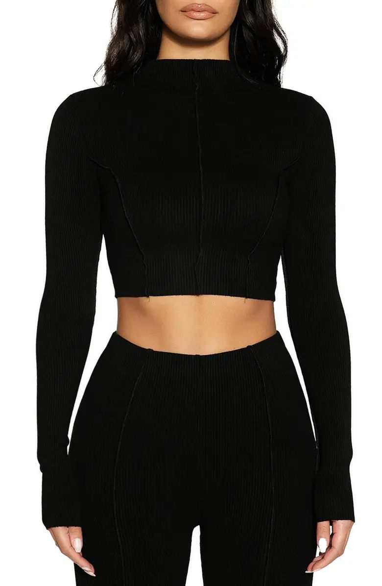Snatched to the Top Long Sleeve Crop Top | Nordstrom