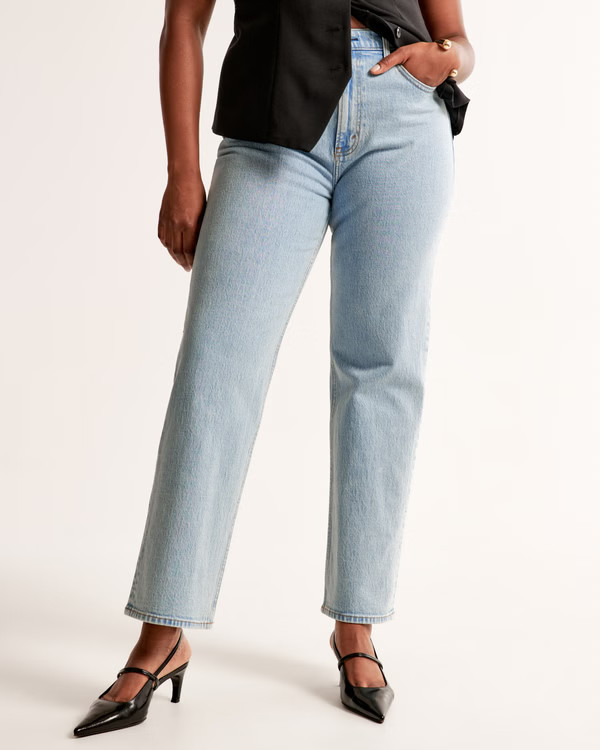 High Rise Vintage Straight Jean | Abercrombie & Fitch (US)