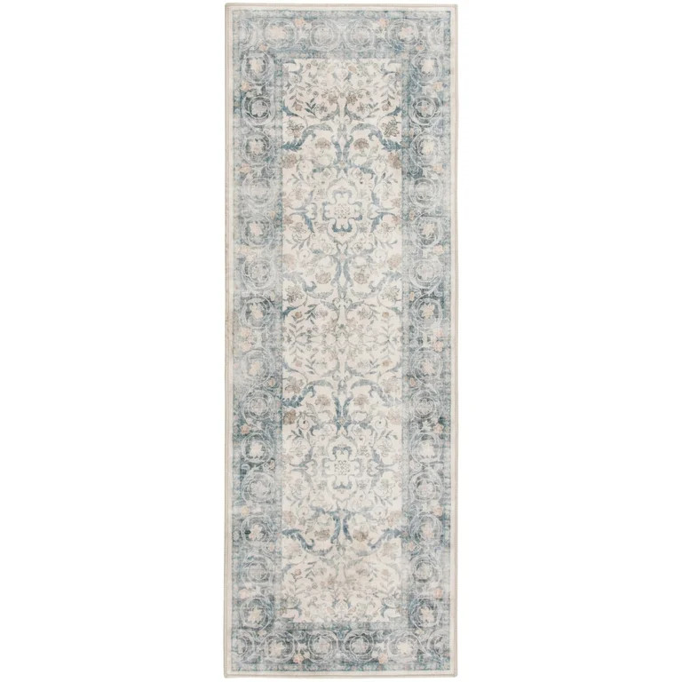 Home D\u00e9cor Collection Washable Green Persian Faux Fur Indoor Runner Rug, 19.7"x58" | Walmart (US)