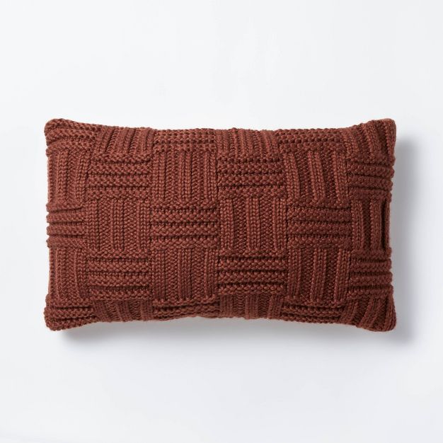 Basket Weave Knit Throw Pillow - Threshold™ designed with Studio McGee | Target