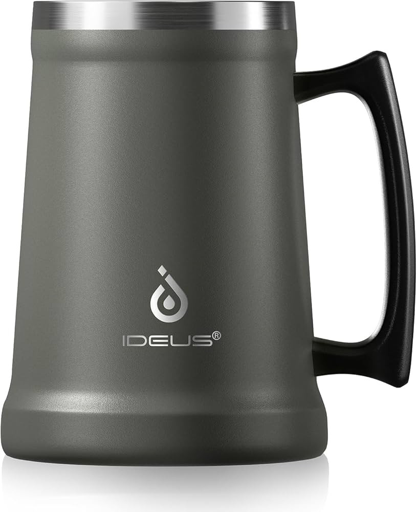 Ideus Insulated Beer Stein, 24/32oz Stainless Steel Double Walled Beer Mug Giant Bar Drinkware Me... | Amazon (US)