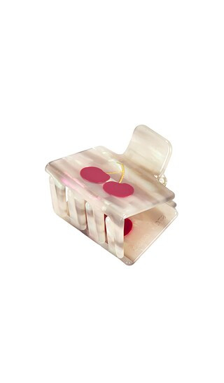Pia Claw Clip in Cherry | Revolve Clothing (Global)