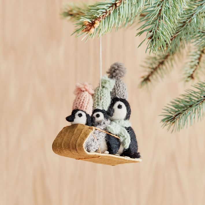 Felt Critter Ornament - Penguin | West Elm (US)