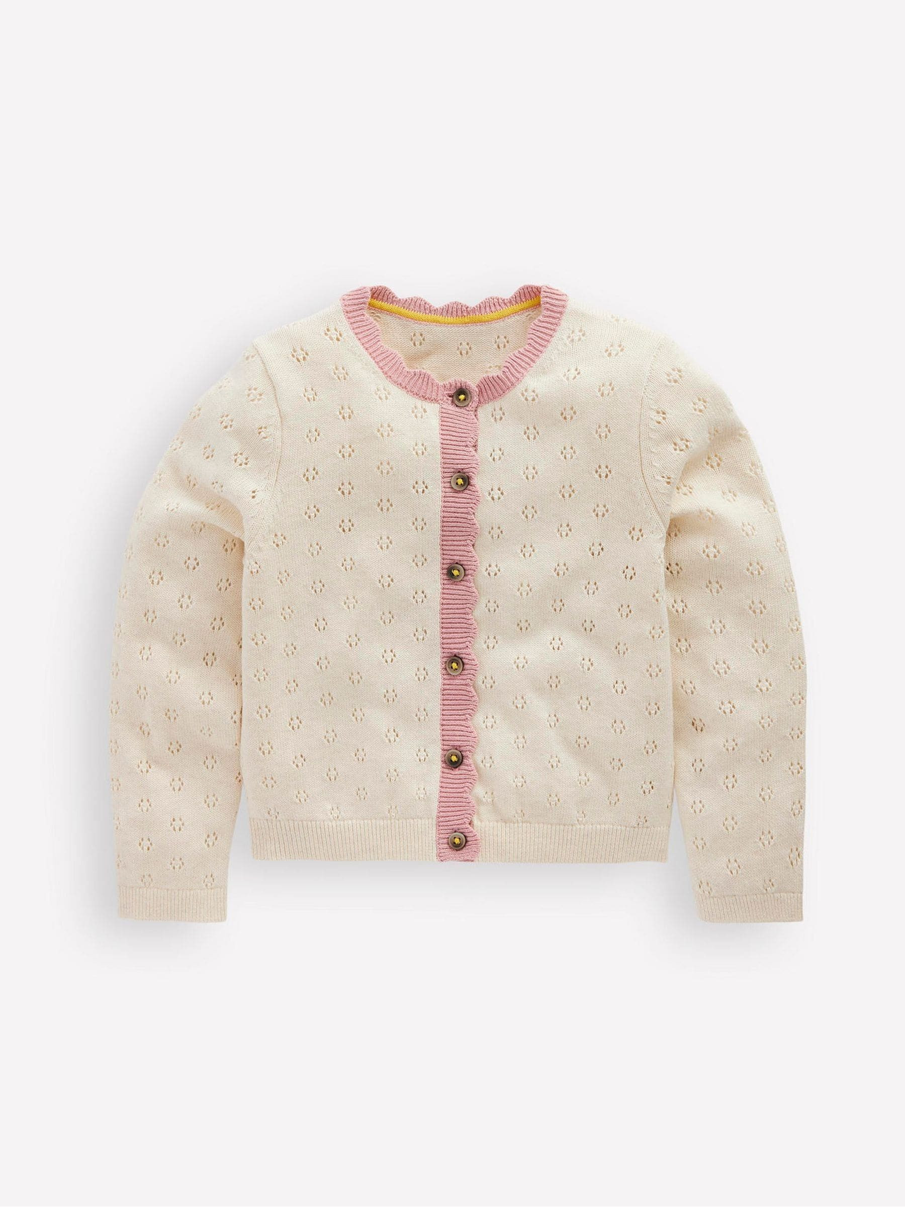 Boden Boden Cream Everyday Scalloped Cardigan | Next US