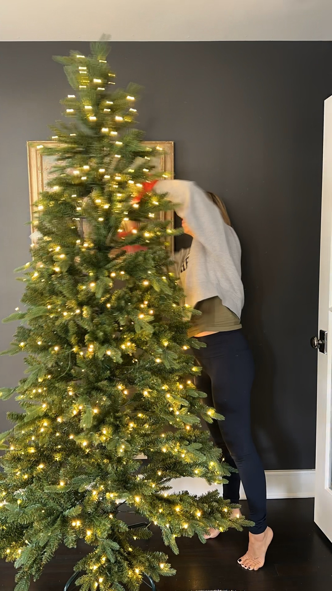 POV: You have 10 minutes to set up your Christmas Tree. Challenge accepted ✔️Found the perfect tree from @kingofchristmas that is sure to fit any room. $150 off now & Free shipping 
#christmastree

#LTKsalealert #LTKHoliday #LTKHolidaySale