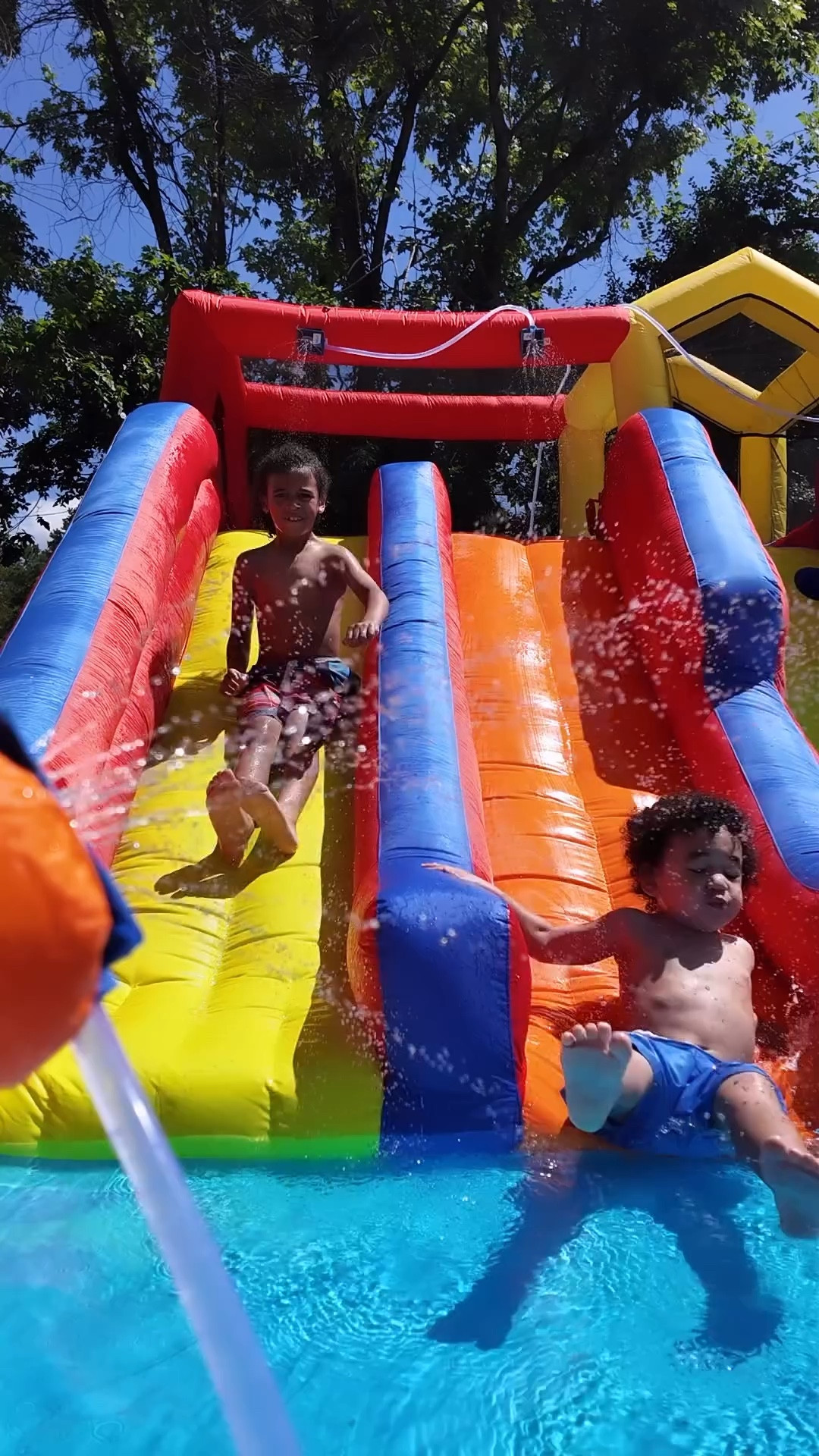 Summer fun 💦 double water slide! 

#LTKSeasonal #LTKKids #LTKFamily