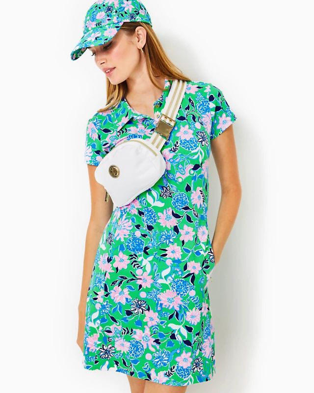 UPF 50+ Luxletic Frida Scallop Polo Dress | Lilly Pulitzer | Lilly Pulitzer