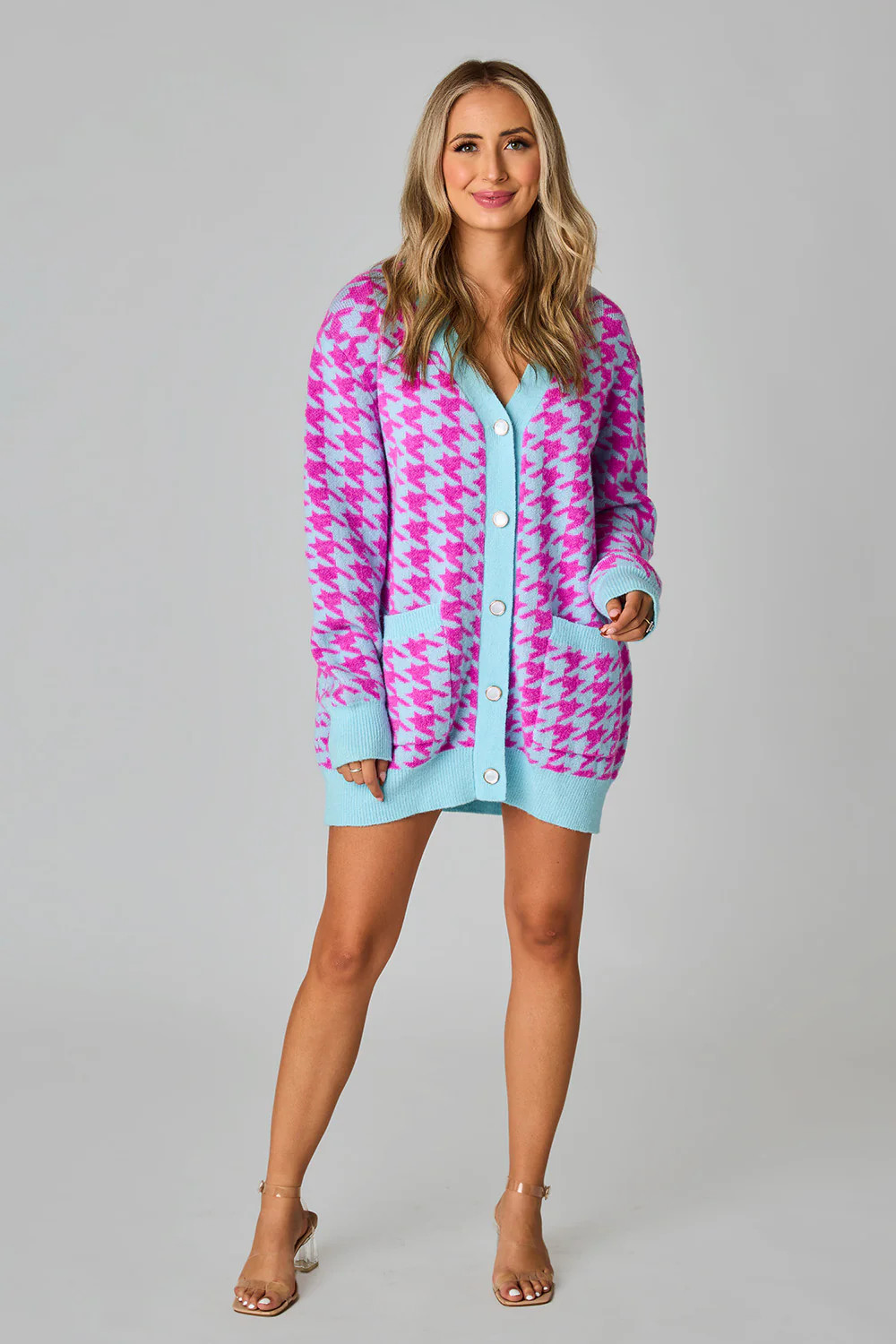 BuddyLove | Twiggy Oversized Cardigan | Cotton Candy | BuddyLove