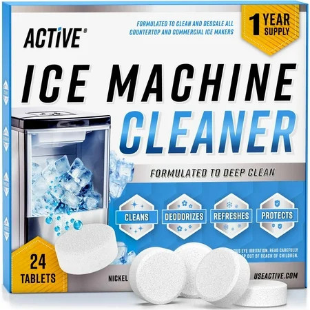 Active Ice Machine Cleaner, Compatible with All Major Brands, 24 Count, 1 Pack | Walmart (US)