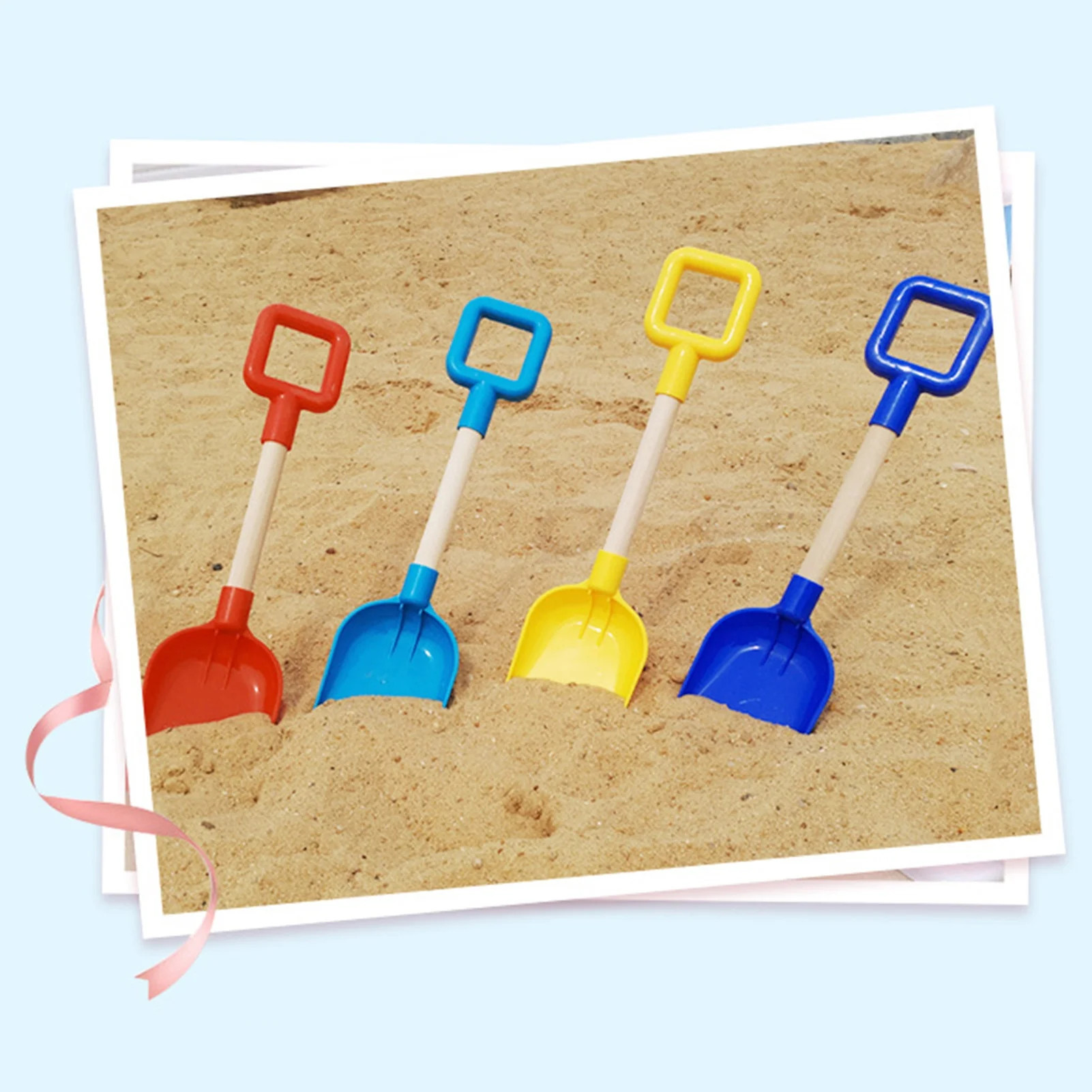 Taolixe Kids Winter Outdoor Snow Shovel Toy with Long Handle Colored Beach Sand Shovel Parent-chi... | Walmart (US)