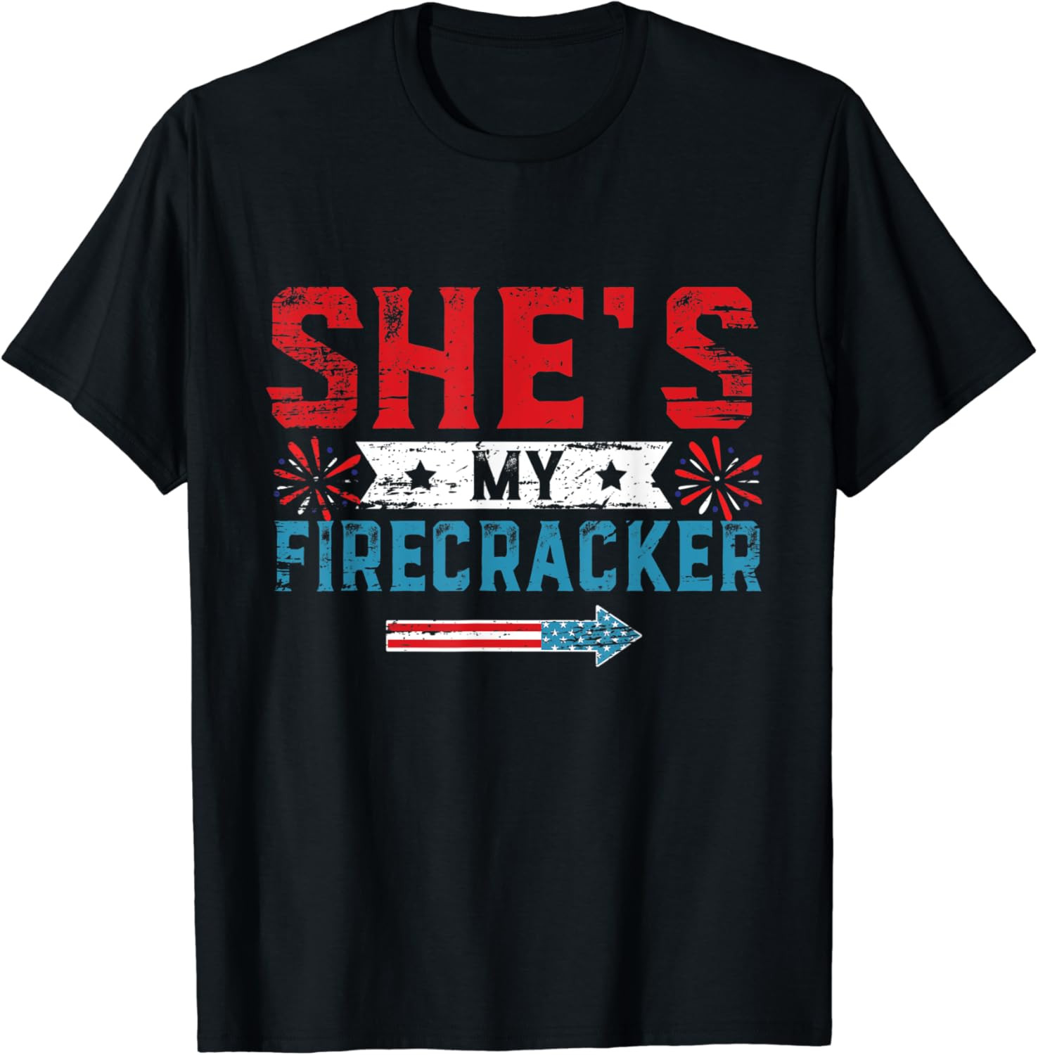 She's My Firecracker His And Hers 4th July Matching Couples T-Shirt | Amazon (US)