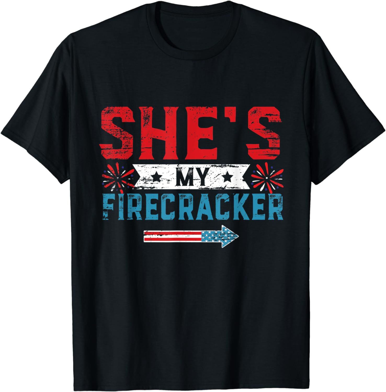 She's My Firecracker His And Hers 4th July Matching Couples T-Shirt | Amazon (US)