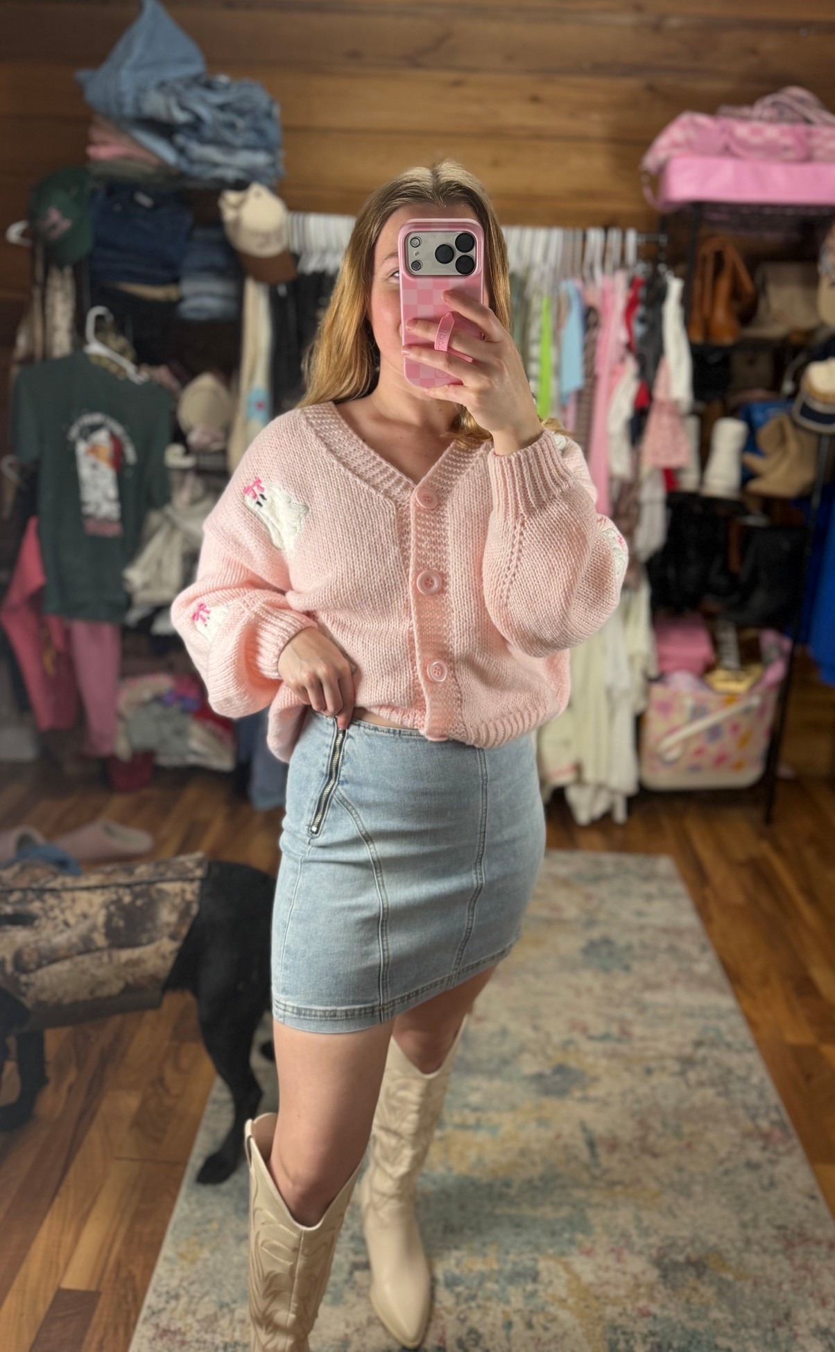 The comfiest, most stretchy denim mini skirt! I’m wearing my true size XS! 

#LTKSeasonal #LTKGiftGuide #LTKHoliday