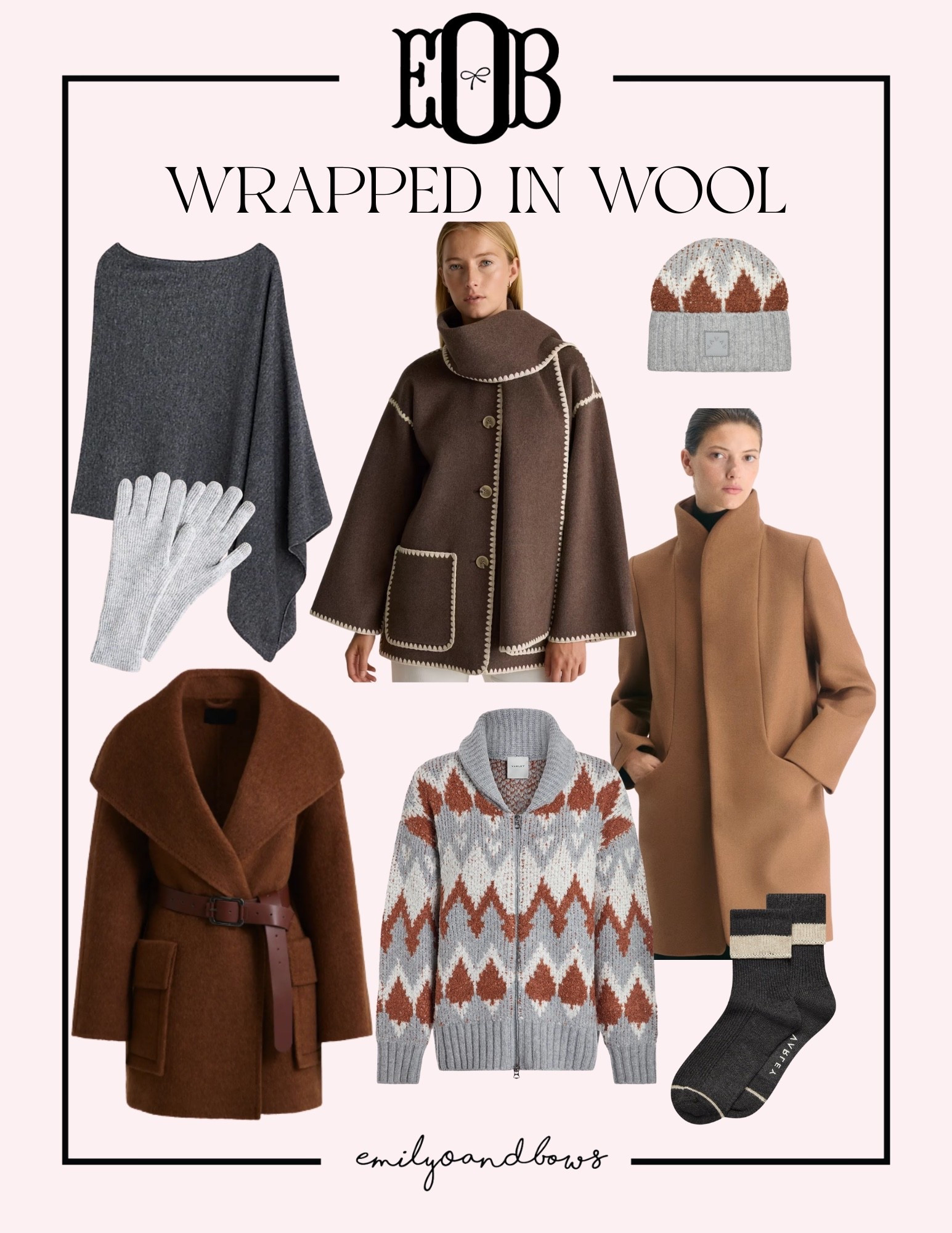 Wrapped in wool! Pretty coats for the rest of the winter season! 