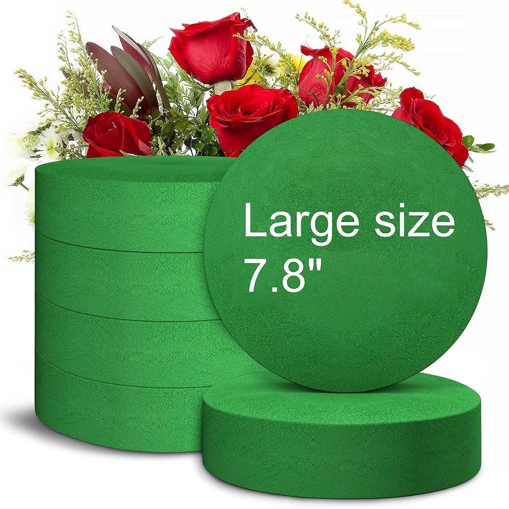 Max Shape Round Floral Foam Blocks,Large Dry Floral Foam for Artificial Flowers,Craft Project,Wed... | Amazon (US)