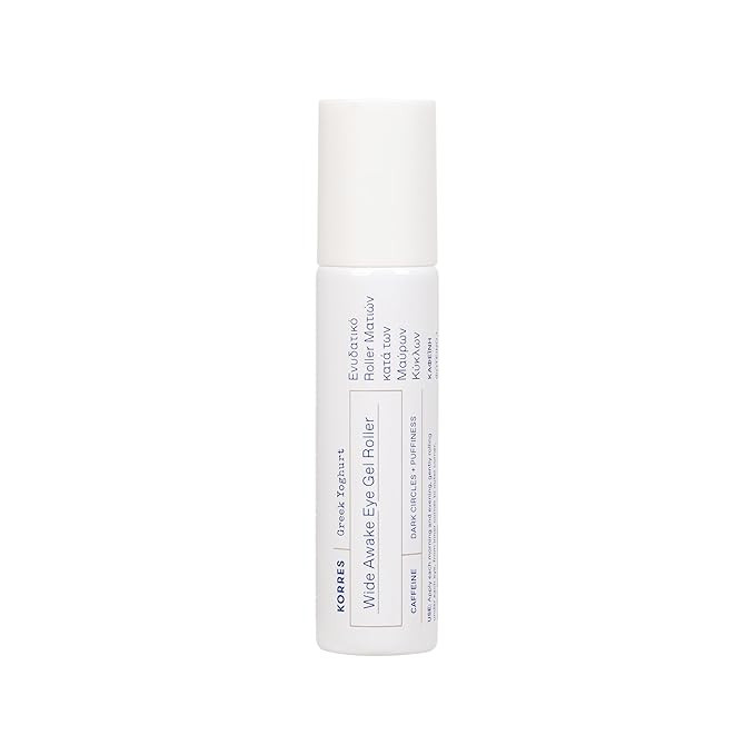 Amazon.com: KORRES Greek Yoghurt Wide Awake Eye Gel Serum with Hyaluronic Acid & Caffeine for Dar... | Amazon (US)