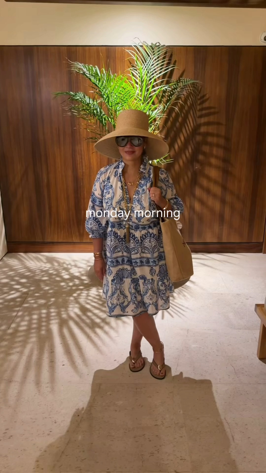 Monday morning breakfast look in Cabo. This dress by @beyondbyvera has proven to be one of my most worn of the summer. It’s light, airy, and ever so comfortable. It also happens to be on sale right now. Runs TTS 🤍