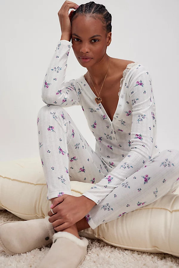 For Love & Lemons Pointelle Sleep Set | Free People (Global - UK&FR Excluded)