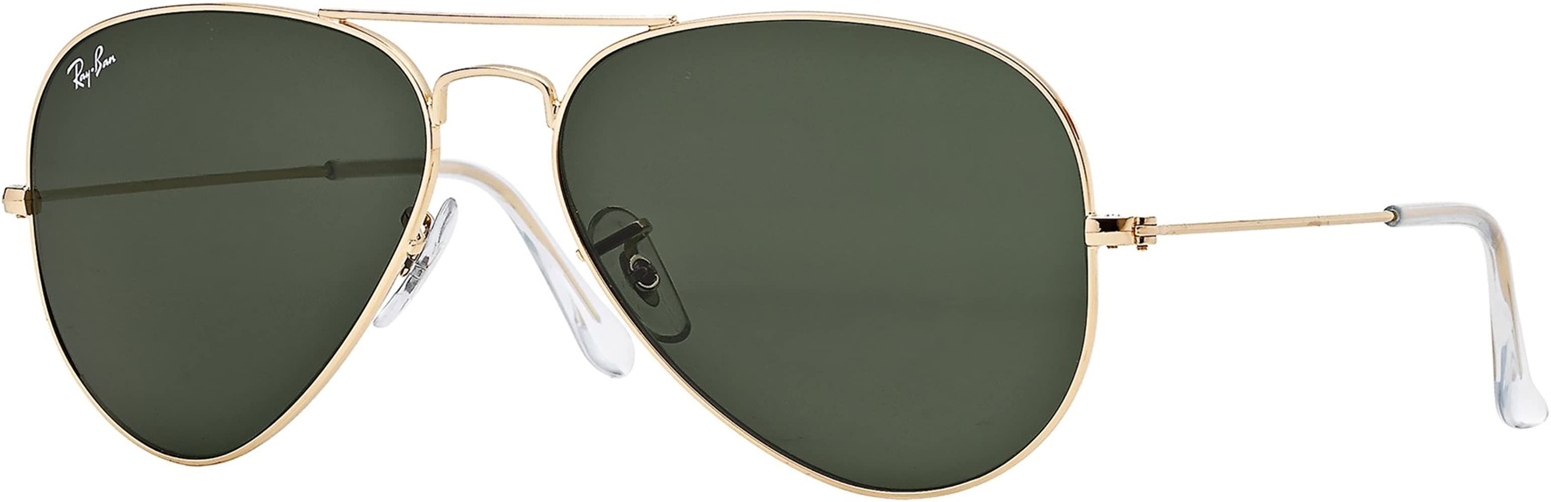 Ray-Ban RB3025 Metal Aviator Sunglasses + Vision Group Accessories Bundle | Amazon (US)