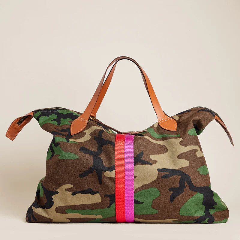 XL Charlie - Nylon Camo with Pink and Red Stripe | Parker Thatch