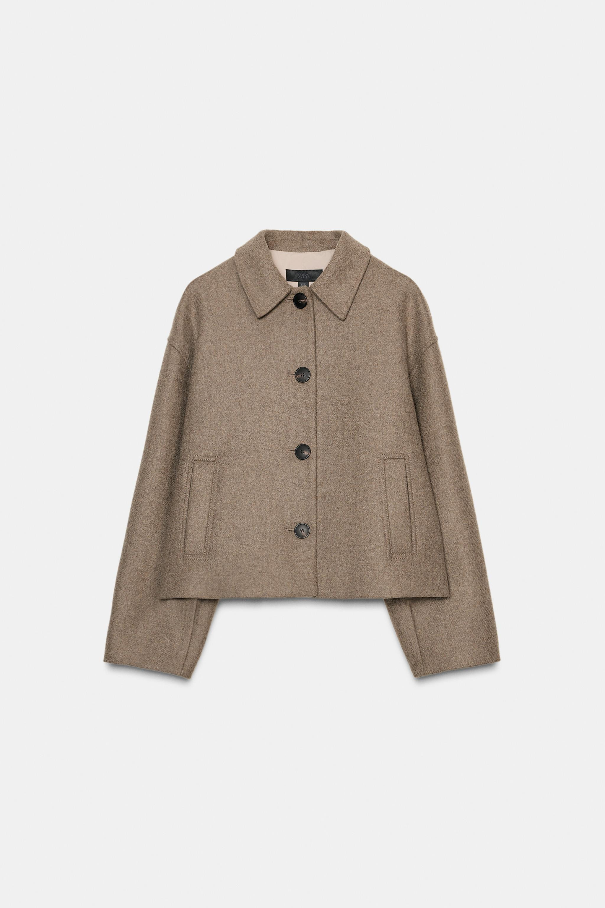 SHORT WOOL COAT | Zara US