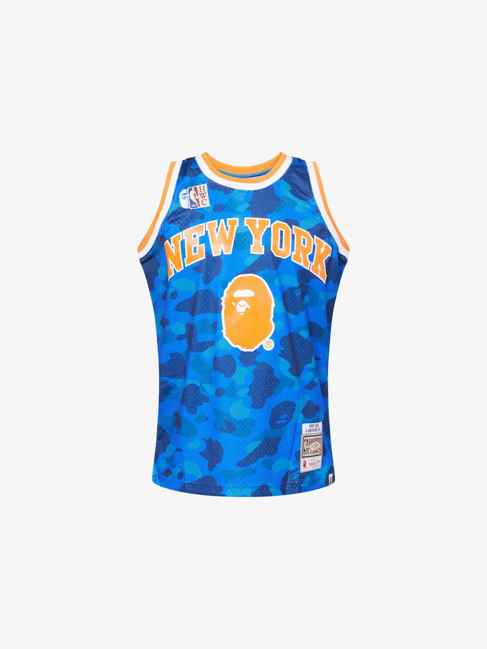 NBA Knicks Camouflage-Print Mesh Jersey | Selfridges