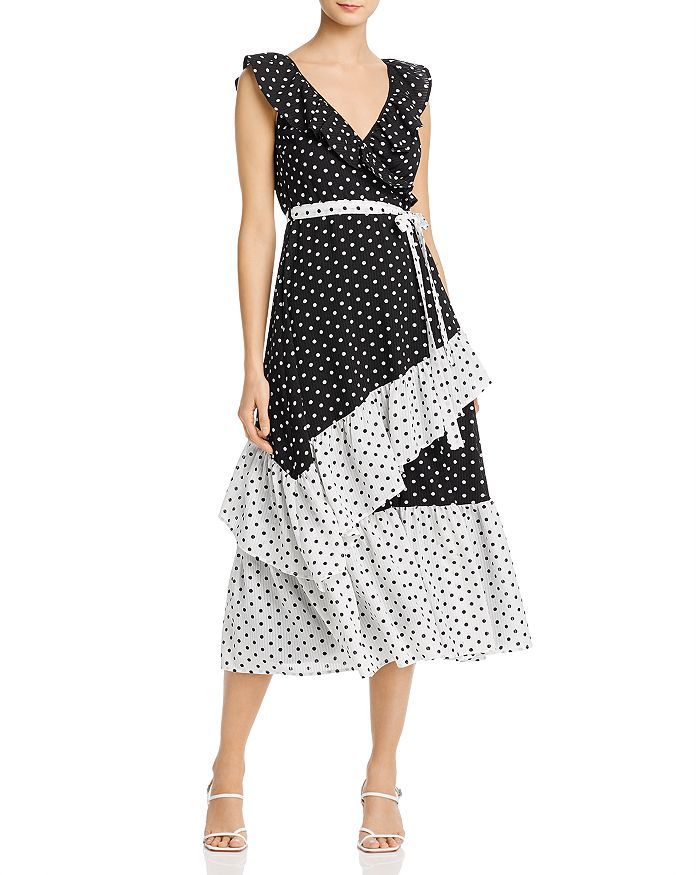 Color-Block Polka Dot Midi Dress - 100% Exclusive | Bloomingdale's (US)