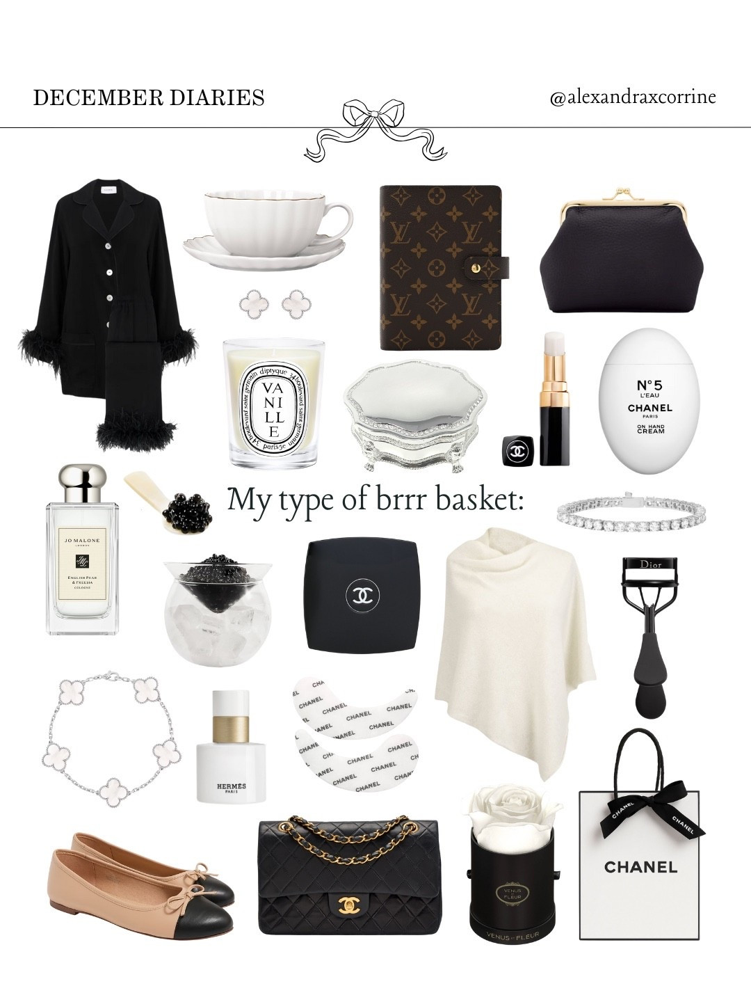 My type of brrr basket 🤍❄️

#christmaswishlist #winteraesthetic #christmasseason #moodboardaesthetic #pinterestinspo 

[ aesthetic brrr basket, chic girl essentials, preppy chic holiday season, what do you want for Christmas?, Christmas wishlist, chic gift guide, cozy winter aesthetic, Pinterest mood board aesthetic ]

#LTKGiftGuide #LTKHoliday #LTKSeasonal