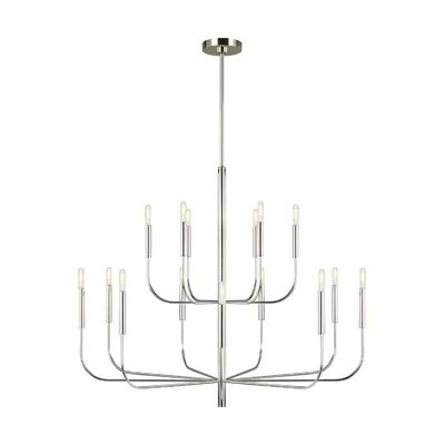 Brianna 15 - Light Candle Style Tiered Chandelier Finish: Polished Nickel | Wayfair North America