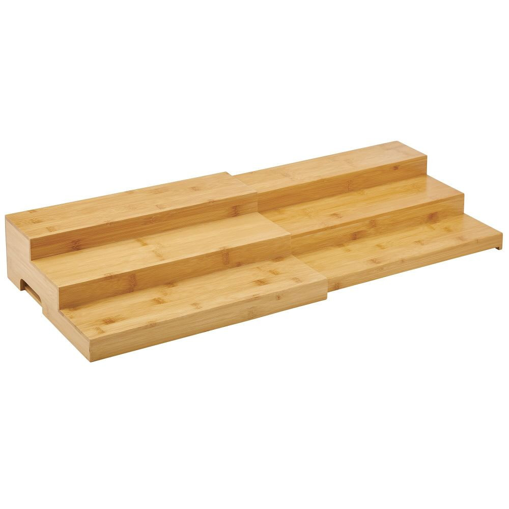 Bamboo 3-Tier Expandable Spice Rack, Natural | West Elm (US)