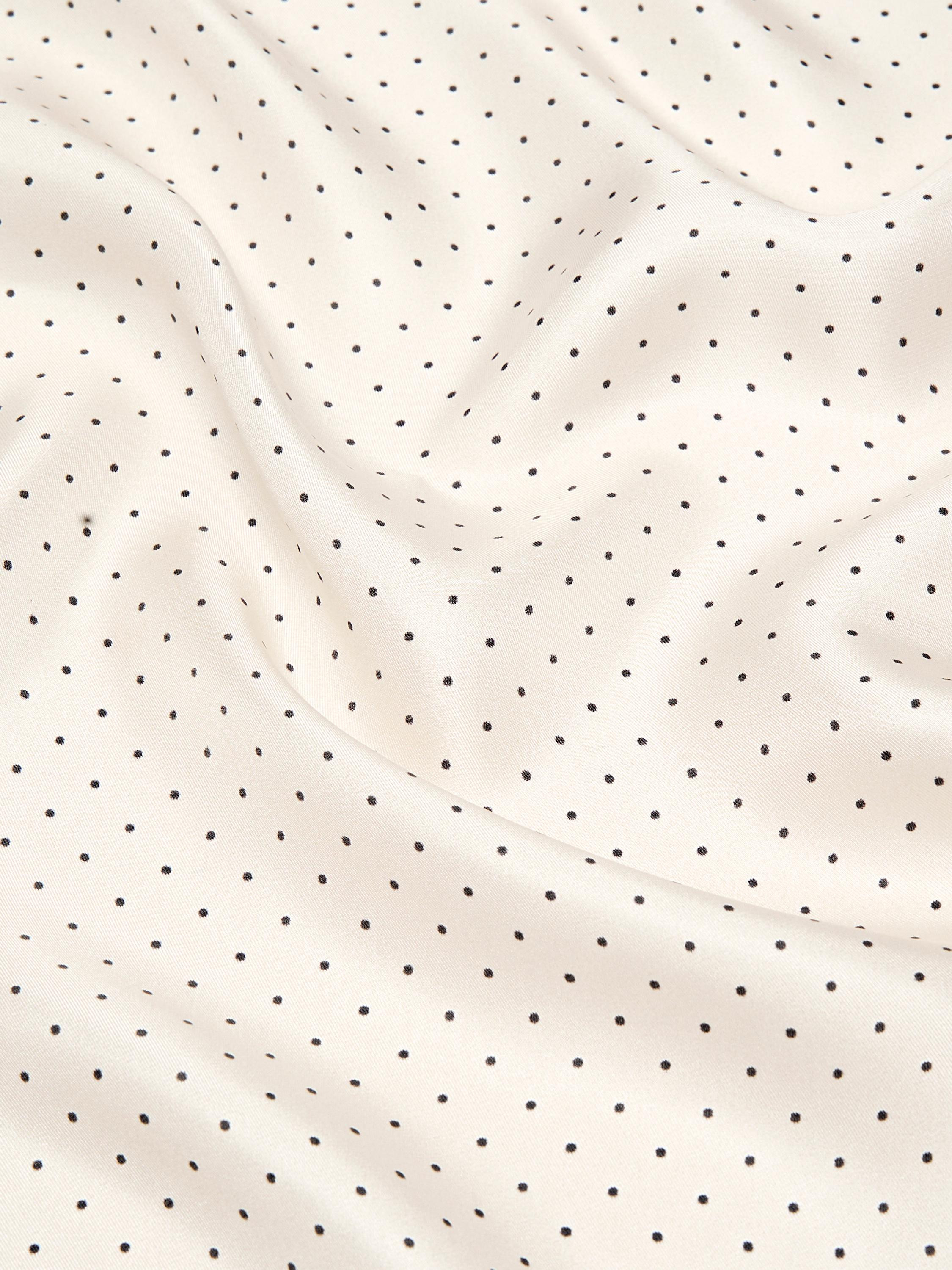 Polka dot 100% silk scarf | Massimo Dutti UK