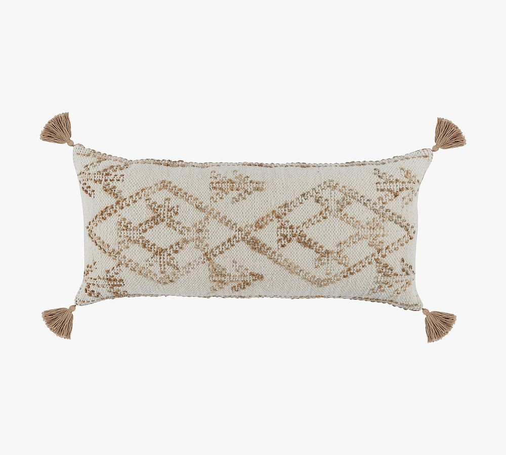 Caterine Handwoven Lumbar Throw Pillow | Pottery Barn (US)
