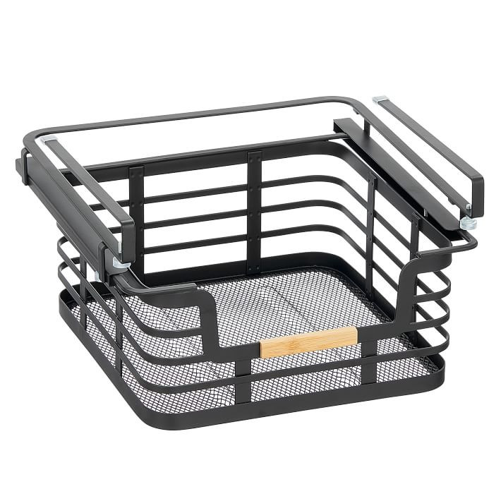 mDesign Metal Sliding Baskets - Set of 2 | West Elm | West Elm (US)