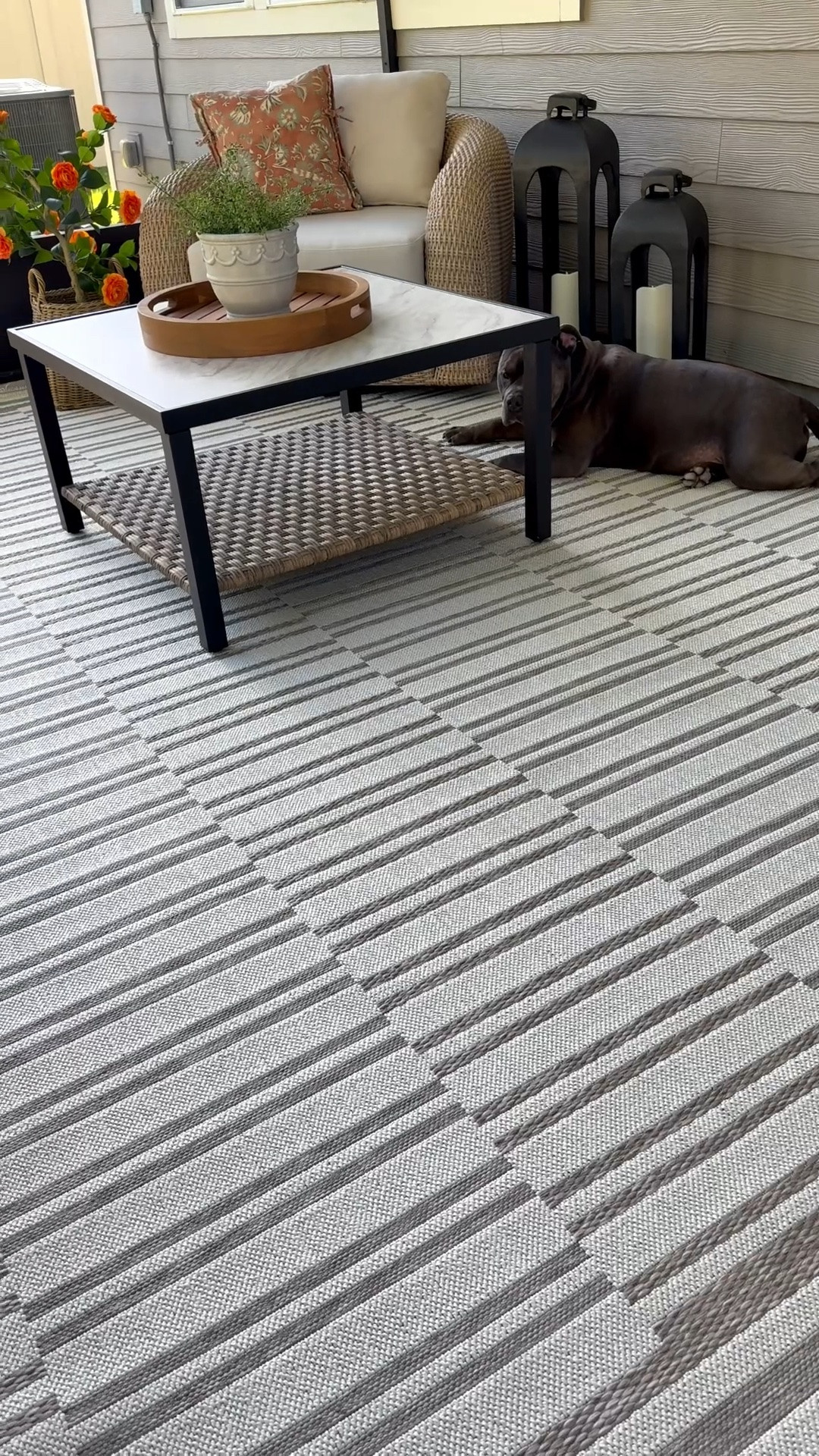 Our new outdoor rug is on sale! Loloi rugs are always my favorite- hands down! 🔥 
(My outdoor table is no longer sold) 

Outdoor rug, Loloi rugs, patio, patio decor, front porch, outdoors

#LTKHome #LTKSaleAlert
