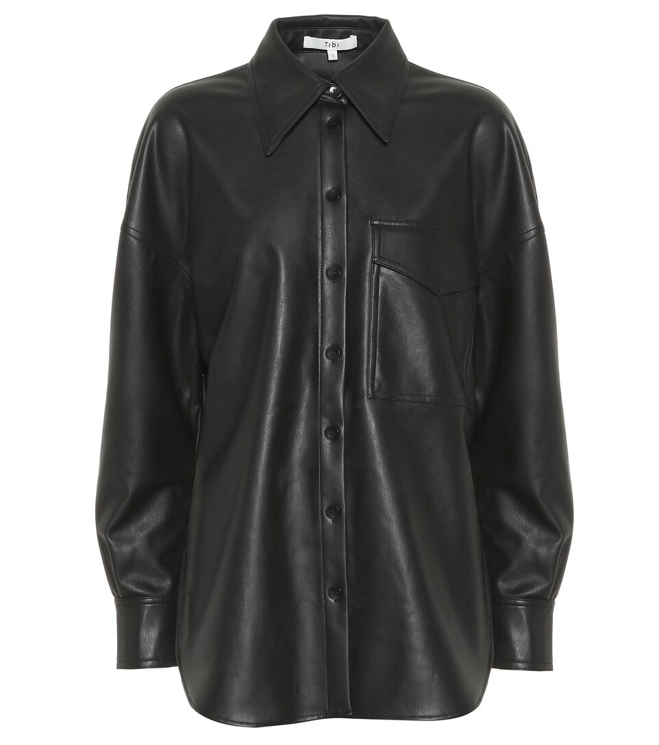 Faux leather blouse | Mytheresa (US/CA)