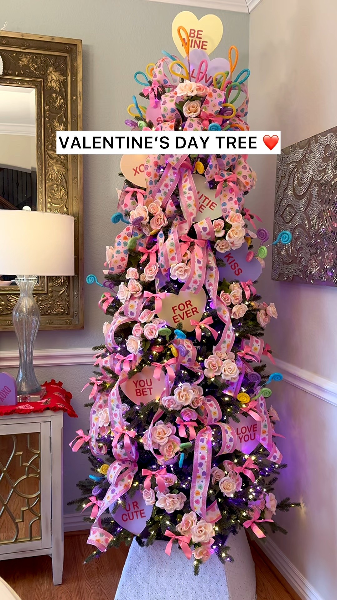 When Valentine’s Day decor is this cute, it deserves its own tree 💘🎀
Conversation ribbon, sweet heart picks, and the cutest premade pink bows bring this Valentine’s Day tree to life ✨ #valentinesday #valentinedecor #homedecor #ltkdecor

#LTKSeasonal #LTKHome