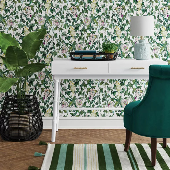 Oslari Wood Writing Desk with Drawers White - Opalhouse™ | Target