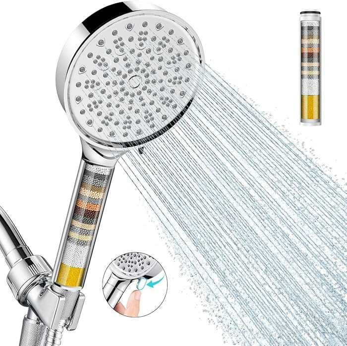 Cobbe Filtered Shower Head with Handheld, High Pressure 6 Spray Mode Showerhead with Filters, Wat... | Amazon (US)