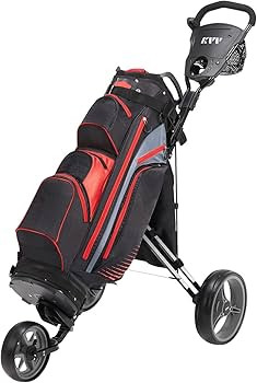 KVV Foldable Lightweight 3 Wheel Golf Cart with Stylish Scorecard Holder, Storage Bag-Easy to Ope... | Amazon (US)